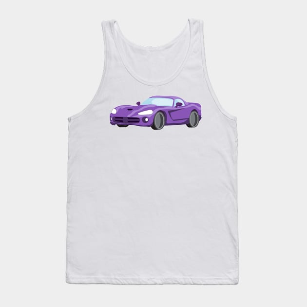 Cars Purple One Tank Top by Socity Shop